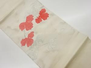 リサイクル　葡萄唐草模様織出し名古屋帯